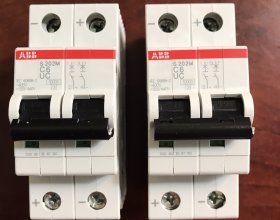 MCB S202M-C6UC 220VDC ABB MCB 2P 6A 10KA 220VDC