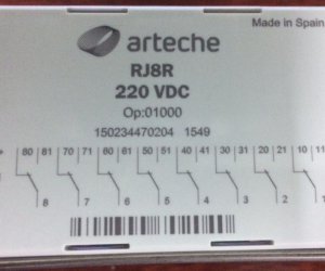 Rơ le cắt nhanh RJ8R 220VDC hãng Arrteche cho dự án công ty truyền tải điện Bình Thuận