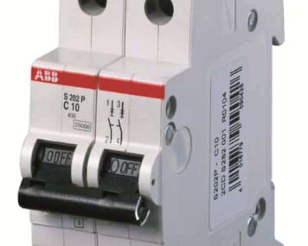 MCB 2P 16A 25KA ABB S202P-C16
